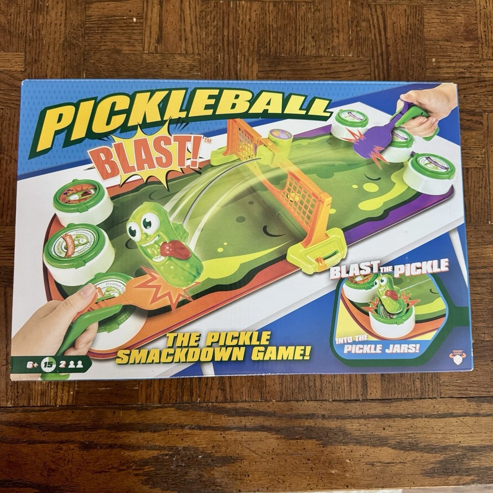 Moose Pickleball Blast Tabletop Game Pickle Smackdown Action Game 2 Players New